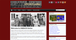 Desktop Screenshot of anzacsonline.net.au
